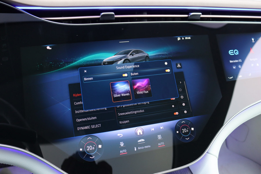 Mercedes-Benz EQS 450+ AMG Line 108 kWh | Hyperscreen | Luchtvering | Achterasbesturing | Distronic | Burmester | Memory | Keyless Go | Warmtepomp | Elek. Zitplaatsen Achter |