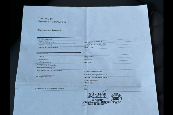 Audi A3 Sportback 2.5 TFSI RS 3 Quattro 294Kw Pano Incl BTW!