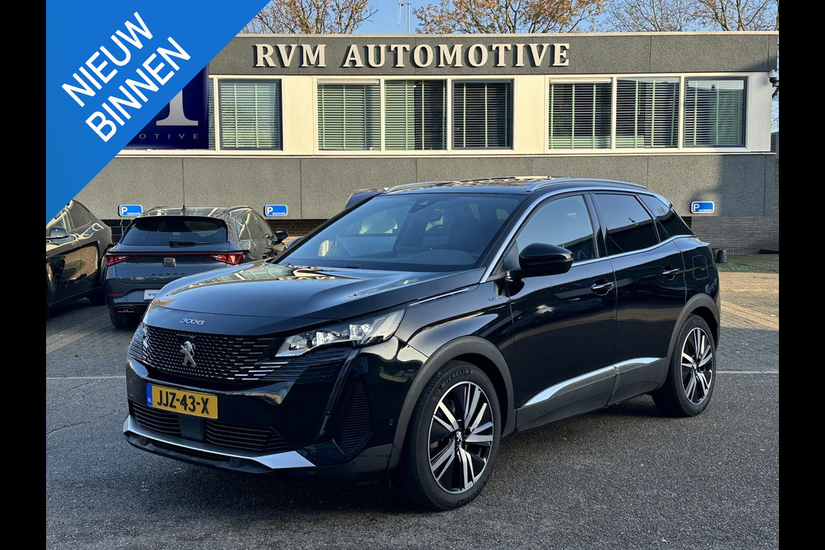 Peugeot 3008 1.6 HYbrid4 300 GT COMPLETE AUTO| PANO| ELEK. ACHTERKLEP| TREKHAAK| ELEK. STOEL + MASSAGE| FOCAL AUDIO| CAMERA ACHTER + VOOR| STOELVERWARMING| ADAP. CRUISE