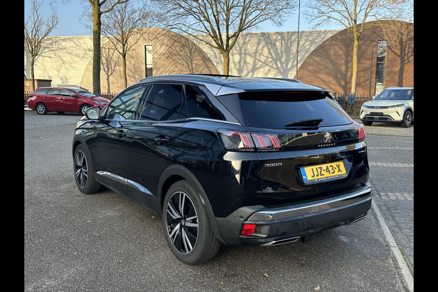 Peugeot 3008 1.6 HYbrid4 300 GT COMPLETE AUTO| PANO| ELEK. ACHTERKLEP| TREKHAAK| ELEK. STOEL + MASSAGE| FOCAL AUDIO| CAMERA ACHTER + VOOR| STOELVERWARMING| ADAP. CRUISE