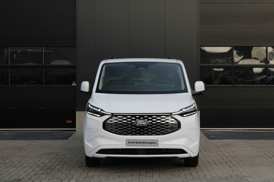 Ford E-Transit Custom 340 L2H1 Limited 65 kWh 218pk - 2x Schuif - LED - 360 Camera - B&O - ACC - Navi - Stoel/Stuurverwarming - Rijklaar