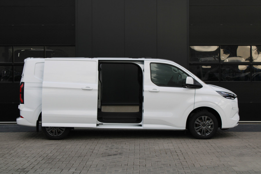 Ford E-Transit Custom 340 L2H1 Limited 65 kWh 218pk - 2x Schuif - LED - 360 Camera - B&O - ACC - Navi - Stoel/Stuurverwarming - Rijklaar