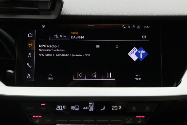 Audi A3 Sportback 45 TFSI e S edition Competition Virtual Cockpit, Standkachel, Cruise, Navigatie, Bluetooth, Climate, PDC, 19''
