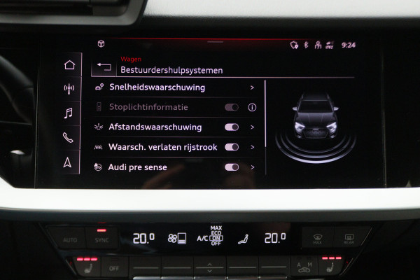 Audi A3 Sportback 45 TFSI e S edition Competition Virtual Cockpit, Standkachel, Cruise, Navigatie, Bluetooth, Climate, PDC, 19''
