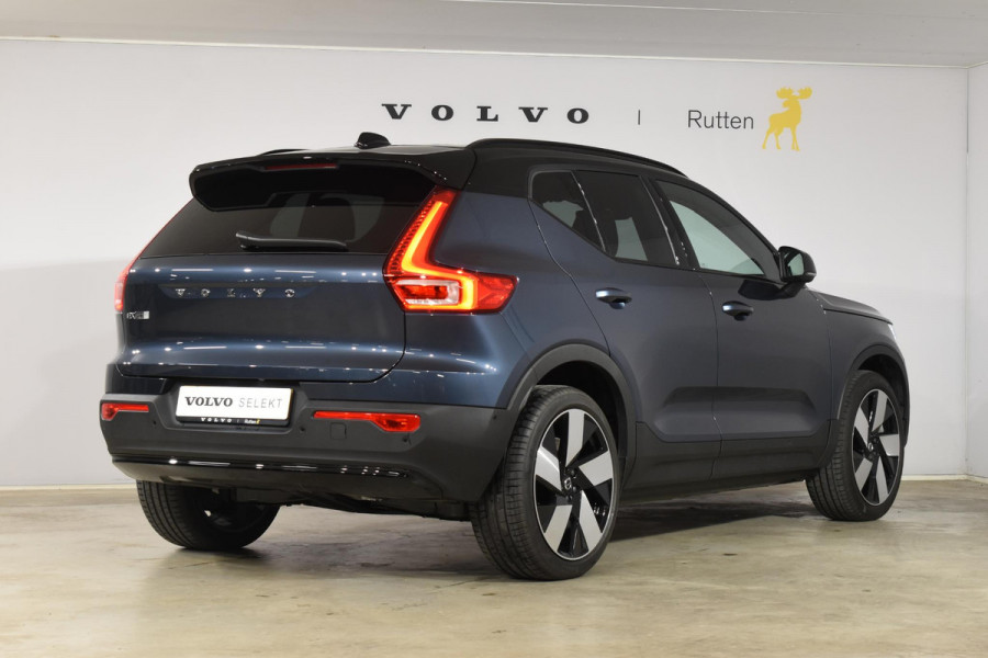 Volvo EX40 252PK Single Motor Extended Range 82 kWh Plus / Lounge Pakket / Extra getint glas / 360 Camera / 20'' velgen / Panoramadak / Zwart dak / Harman Kardon / Microtech/Nubuck