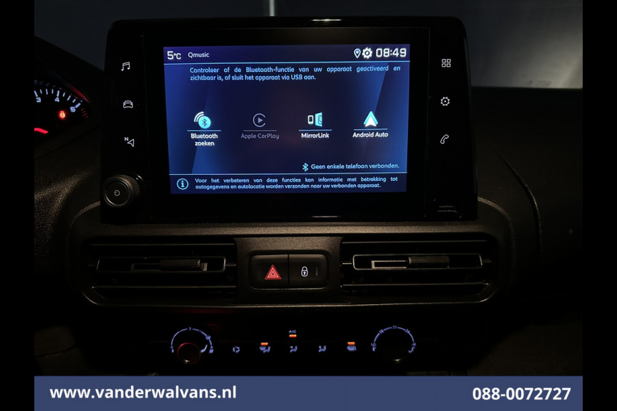 Peugeot Partner 1.5 BlueHDI Premium 102pk L1H1 Euro6 Airco | Apple Carplay | Android Auto | Cruisecontrol | Trekhaak Zijdeur