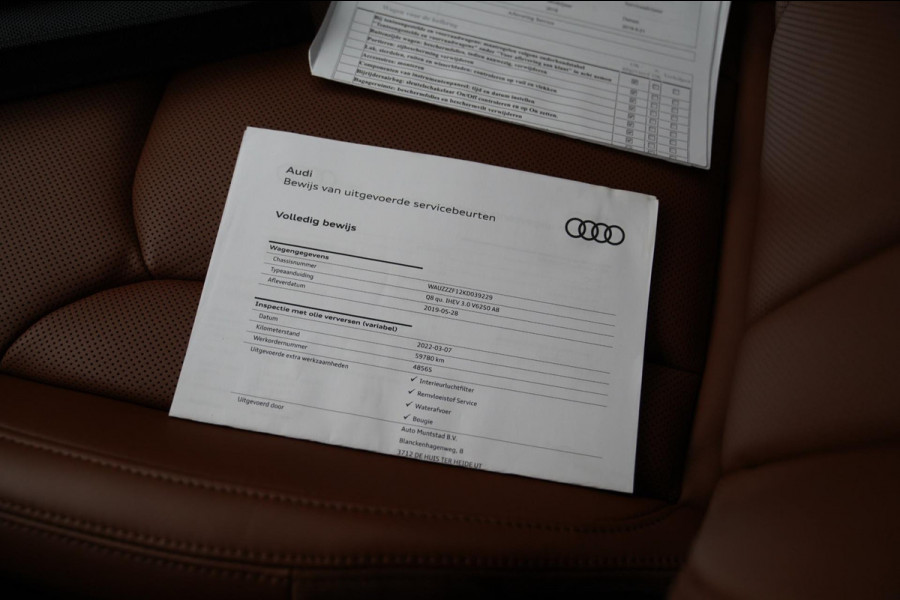 Audi Q8 55 TFSI quattro Pro Line Plus | Stoelverkoeling | Stuurverwarming | Luchtvering | Panorama | Adaptieve Cruise |