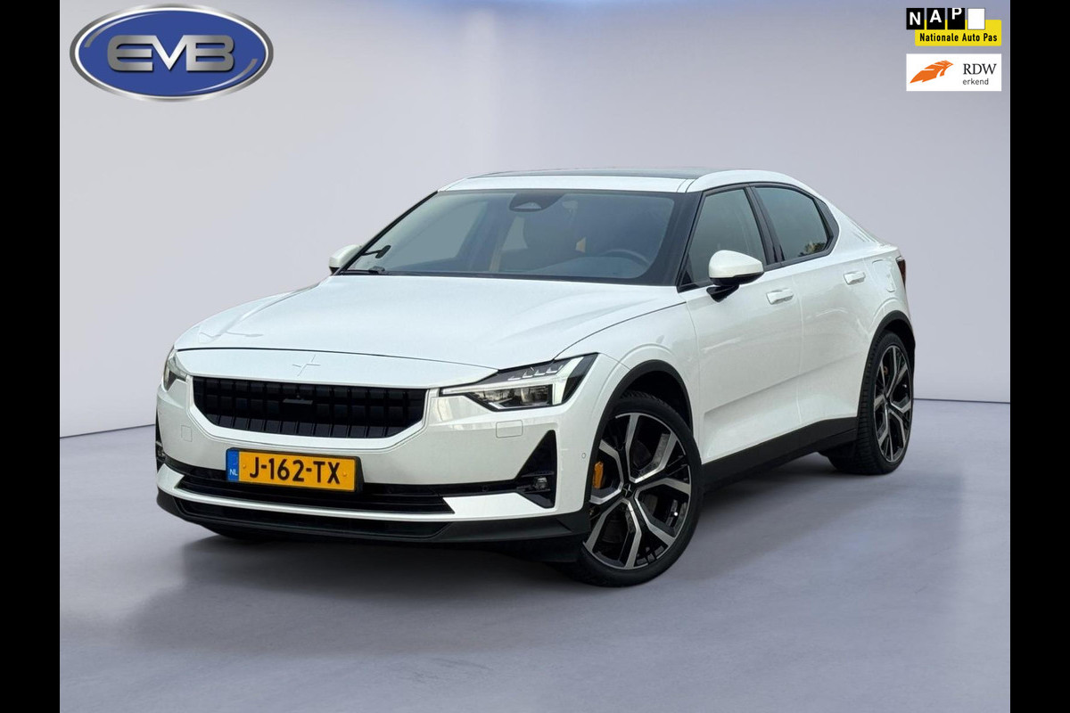 Polestar 2 Long Range Dual Motor 407 pk Launch Edition 78kWh PERFORMANCE, panodak, elect. trekhaak, parelmoer, 1 e eigenaar, nap