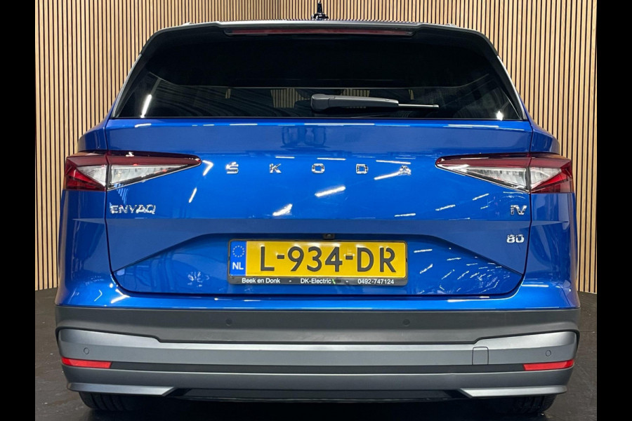Škoda ENYAQ iV 80|GROTE ACCU|VOLLEDER|CARPLAY|CAMERA|NAVI|STUURVERWARMING|NL-AUTO|NAP|1e EIG|INCL.BTW|