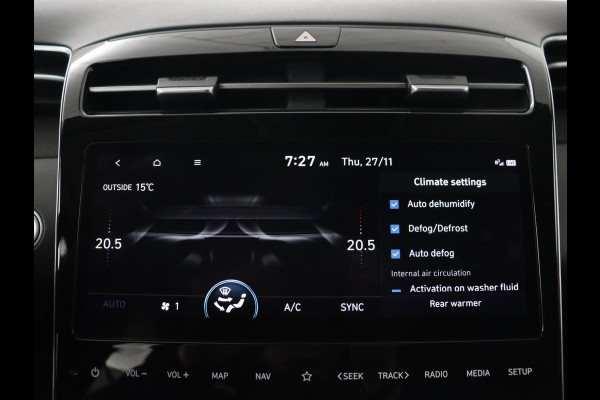 Hyundai Tucson 1.6 T-GDI PHEV Premium Sky 4WD | Panoramadak | Stoelventilatie | Leder | 360 Camera | Adaptive cruise | Carplay | Achterbankverwarming | Navigatie | Keyless | Full LED | Memory | Plug In