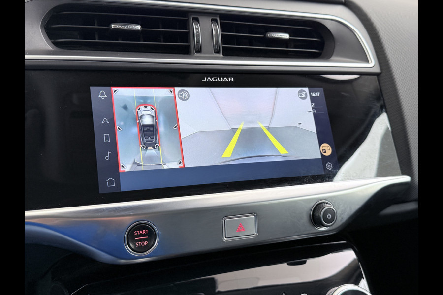 Jaguar I-PACE EV400-pk AWD 90kWh Leer 360°Camera Business Edition S Meridian®-Audio Stoel+Stuurverwarming Navi Ecc Apple Carplay Android Auto  Voorruitverwarming DAB+ Led Verkeersbord detectie Rijstrooksensor Wifi SOH 89% Origineel Nederlandse Auto Nieuwprijs  €72.475,-