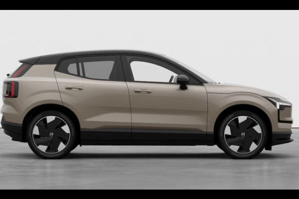 Volvo EX30 272PK Automaat Single Motor Ext. Range Plus Europa / Elektrische stoelen met geheugen / Stoel - en stuurwielverwarming / Harman Kardon audio / Elektrische achterklep / Keyless entry / Adaptieve Cruise Control / BLIS / Dodehoek Detectie / Parkeersensoren voor en achter / Achteruitrijcamera / Warmtepomp / Google Services/