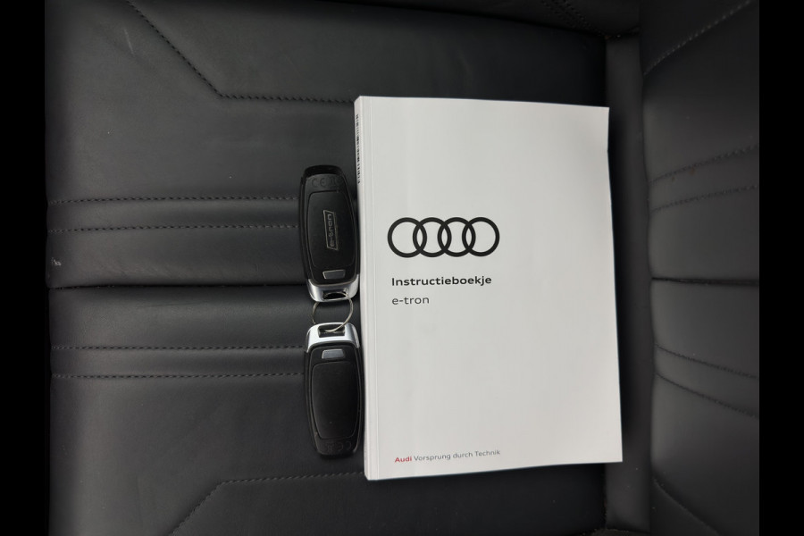 Audi e-tron 55 quattro Business edition Plus 95 kWh [ 3-Fase ] {SOH-88%} (INCL-BTW) *PANO | LUXURY-LEATHER | ADAPTIVE-CRUISE | FULL-LED | DIGI-COCKPIT | KEYLESS | MEMORY-PACK | CAMERA | NAVI-FULLMAP | SHIFT-PADDLES | DAB+ | COMFORT-SEATS | 20''ALU*