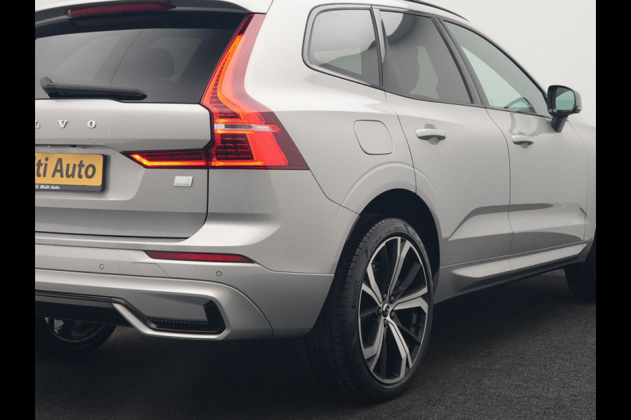 Volvo XC60 T6 AWD R-Design Plug In Hybrid Long Range Nieuw Model 350pk Dealer O.H. PHEV | Panodak | Adaptive Cruise | Camera | Lederen Sportstoelen Memory & Verwarmd | Google Assistent | Apple Carplay | Keyless | Virtual | 21"L.M | DAB |