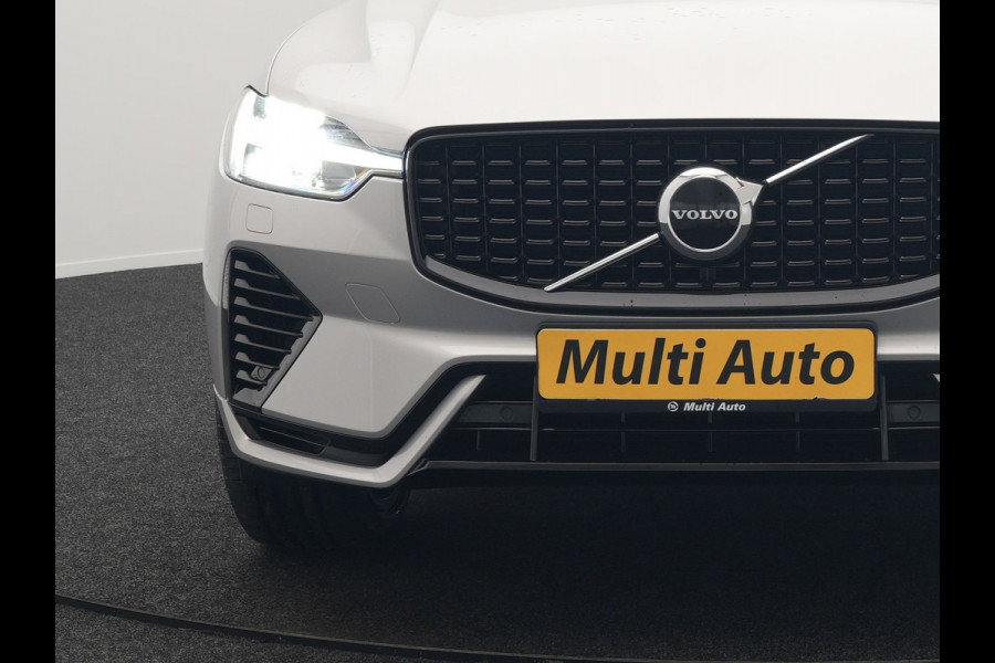 Volvo XC60 T6 AWD R-Design Plug In Hybrid Long Range Nieuw Model 350pk Dealer O.H. PHEV | Panodak | Adaptive Cruise | Camera | Lederen Sportstoelen Memory & Verwarmd | Google Assistent | Apple Carplay | Keyless | Virtual | 21"L.M | DAB |