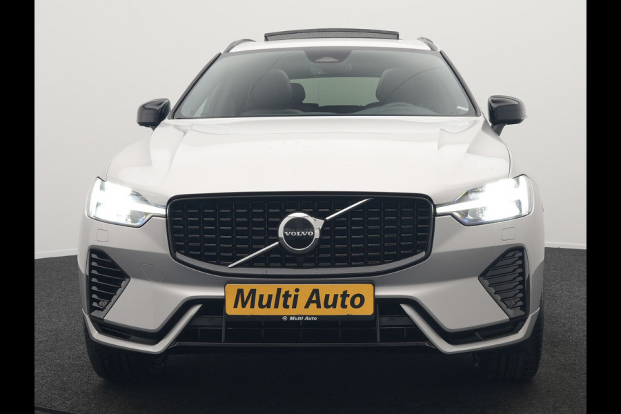 Volvo XC60 T6 AWD R-Design Plug In Hybrid Long Range Nieuw Model 350pk Dealer O.H. PHEV | Panodak | Adaptive Cruise | Camera | Lederen Sportstoelen Memory & Verwarmd | Google Assistent | Apple Carplay | Keyless | Virtual | 21"L.M | DAB |