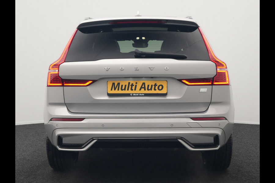 Volvo XC60 T6 AWD R-Design Plug In Hybrid Long Range Nieuw Model 350pk Dealer O.H. PHEV | Panodak | Adaptive Cruise | Camera | Lederen Sportstoelen Memory & Verwarmd | Google Assistent | Apple Carplay | Keyless | Virtual | 21"L.M | DAB |