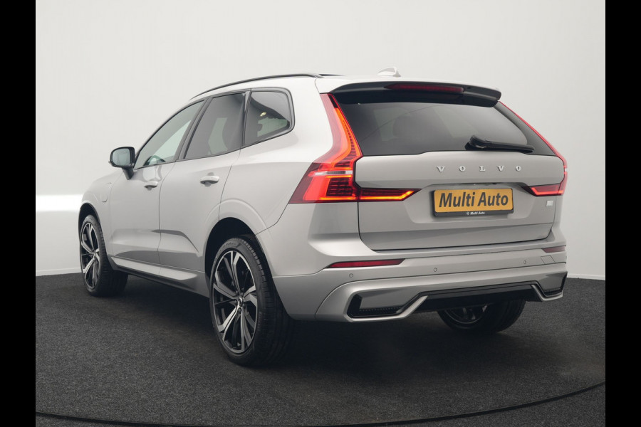 Volvo XC60 T6 AWD R-Design Plug In Hybrid Long Range Nieuw Model 350pk Dealer O.H. PHEV | Panodak | Adaptive Cruise | Camera | Lederen Sportstoelen Memory & Verwarmd | Google Assistent | Apple Carplay | Keyless | Virtual | 21"L.M | DAB |