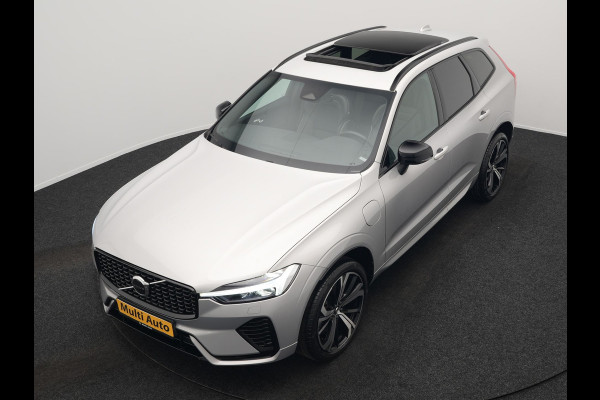 Volvo XC60 T6 AWD R-Design Plug In Hybrid Long Range Nieuw Model 350pk Dealer O.H. PHEV | Panodak | Adaptive Cruise | Camera | Lederen Sportstoelen Memory & Verwarmd | Google Assistent | Apple Carplay | Keyless | Virtual | 21"L.M | DAB |