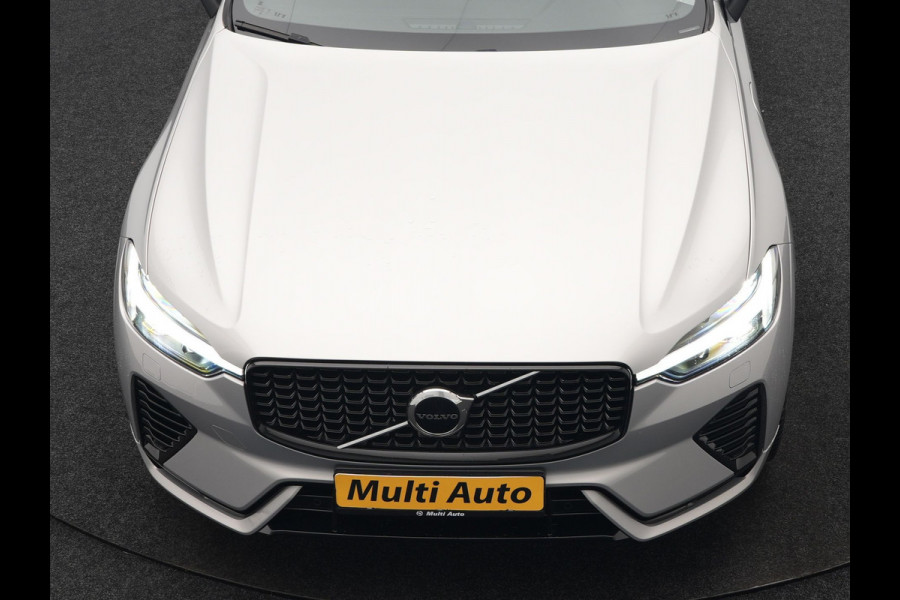 Volvo XC60 T6 AWD R-Design Plug In Hybrid Long Range Nieuw Model 350pk Dealer O.H. PHEV | Panodak | Adaptive Cruise | Camera | Lederen Sportstoelen Memory & Verwarmd | Google Assistent | Apple Carplay | Keyless | Virtual | 21"L.M | DAB |