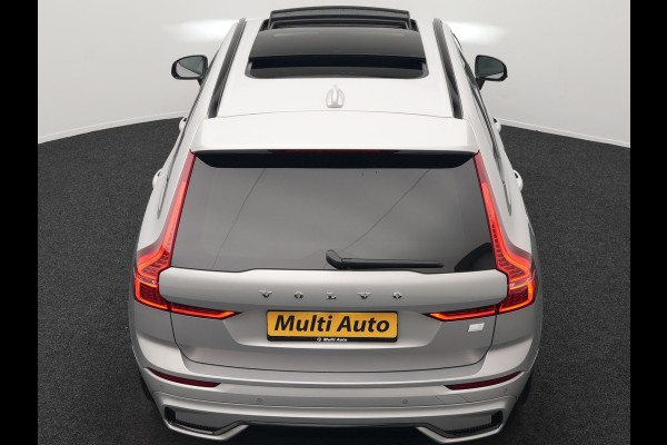 Volvo XC60 T6 AWD R-Design Plug In Hybrid Long Range Nieuw Model 350pk Dealer O.H. PHEV | Panodak | Adaptive Cruise | Camera | Lederen Sportstoelen Memory & Verwarmd | Google Assistent | Apple Carplay | Keyless | Virtual | 21"L.M | DAB |