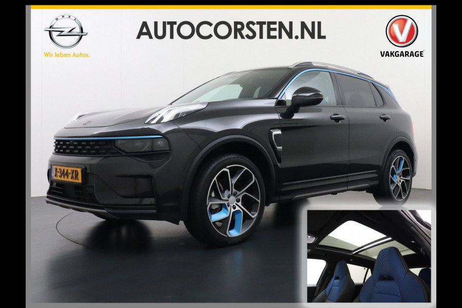 Lynk & Co 01 AUT-7 261pk PHEV Zwarte-Hemel Pano-Schuifdak Lmv 20" 360°Camera Apple Carplay Android Auto Adap.Cruise Navi Pdc Ecc Keyless Led  Elek.Memory.Stoel File assistent Dodehoek detector Elektrisch bedienbare achterklep Rijstrooksensor Wifi Verkeersbord detectie 425Nm koppel 3,7kw laadvermogen 1.800KG-Trekvermogen! €44.880 Nieuwprijs 1e Eigenaar Origineel NLse auto!