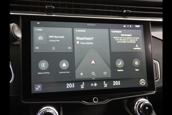 Lynk & Co 01 AUT-7 261pk PHEV Zwarte-Hemel Pano-Schuifdak Lmv 20" 360°Camera Apple Carplay Android Auto Adap.Cruise Navi Pdc Ecc Keyless Led  Elek.Memory.Stoel File assistent Dodehoek detector Elektrisch bedienbare achterklep Rijstrooksensor Wifi Verkeersbord detectie 425Nm koppel 3,7kw laadvermogen 1.800KG-Trekvermogen! €44.880 Nieuwprijs 1e Eigenaar Origineel NLse auto!