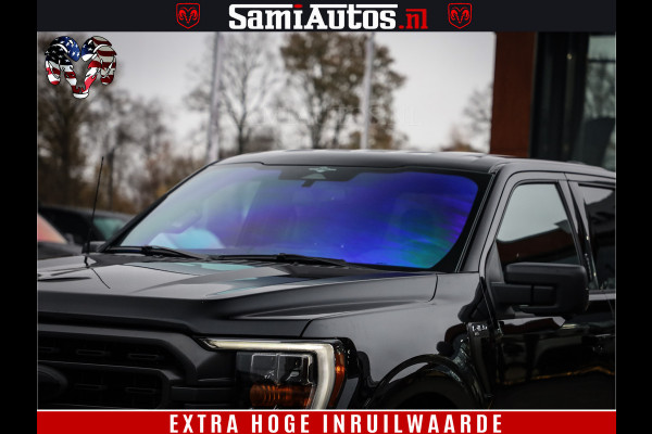Ford USA F-150 BLACK OPS | 5.0 V8 406PK | 360 CAMERA | UITLAAT KLEP | BEDSLIDE | CREW CAB | LEDER | CREW CAB | DUBBELE CABINE | 5 PERSOONS | DC | GRIJSKENTEKEN |