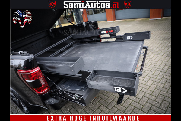 Ford USA F-150 BLACK OPS | 5.0 V8 406PK | 360 CAMERA | UITLAAT KLEP | BEDSLIDE | CREW CAB | LEDER | CREW CAB | DUBBELE CABINE | 5 PERSOONS | DC | GRIJSKENTEKEN |