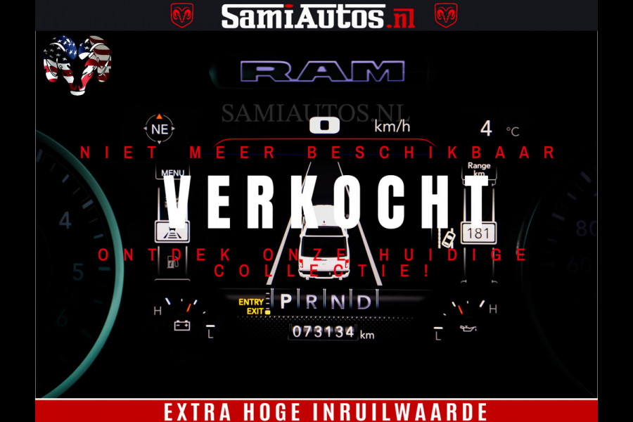 Dodge Ram 1500 HULK | 5.7 V8 HEMI | BOM VOL | XD WHEELS | LUCHTVERING | MWK | 360CAM | GRANITE CRYSTAL | CREW CAB | DUBBELE CBINE | 5 PERSOONS | DC |