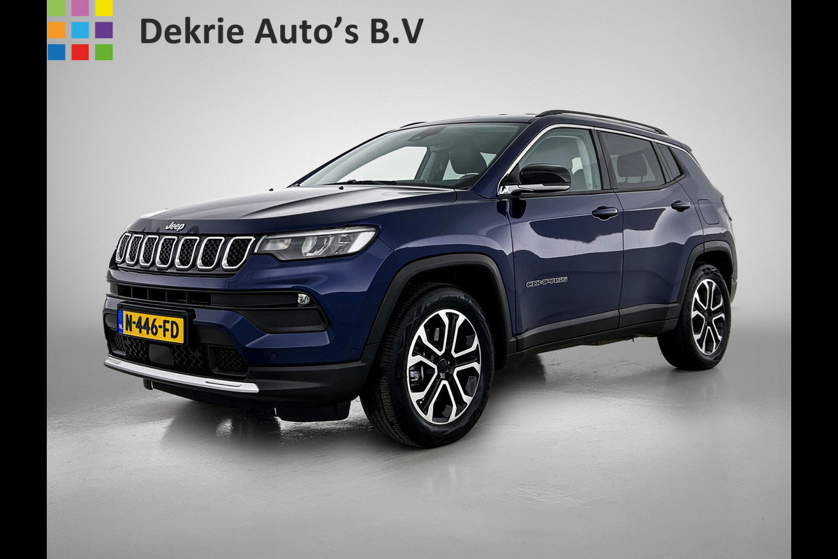 Jeep Compass 4xe 190PK Plug-in Hybrid Limited Edition / Leder / Pdc+Camera / Airco-ecc./ Stuur-Stoelverwarming / Winter-Pack / Apk 10-2027