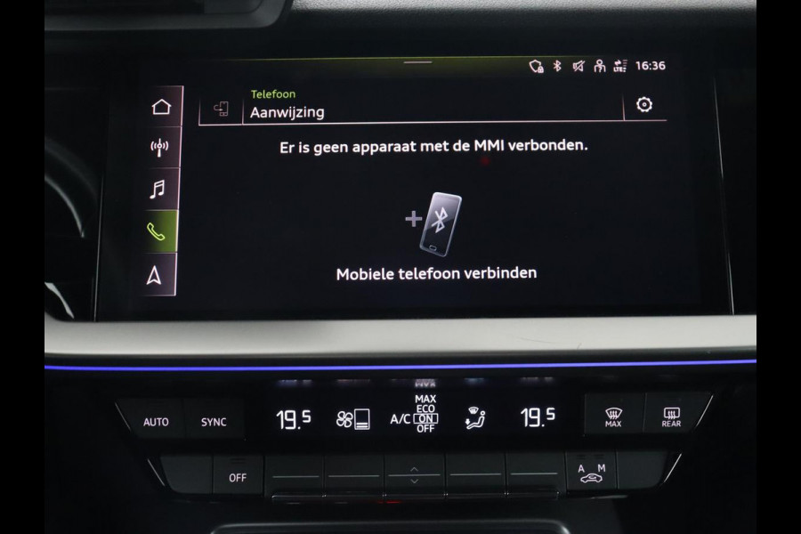 Audi A3 30 TFSI Advanced Edition | Sportstoelen | Carplay | Camera | Navigatie | Full LED | Virtual Cockpit | Climate control | 18'' | Getint glas | Cruise control | Parkeerhulp | Bluetooth | Audi Sound