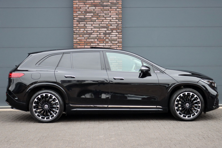 Mercedes-Benz EQS SUV 450 4MATIC AMG Line 118 kWh | Facelift | Hyperscreen | Achterasbesturing | Airmatic | Distronic+ | Massage | Burmester | Trekhaak | Verwarmd Stuurwiel | HUD | Stoelventilatie |