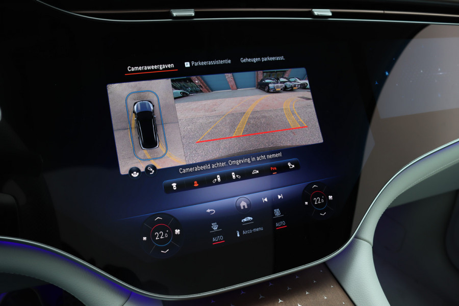 Mercedes-Benz EQS SUV 450 4MATIC AMG Line 118 kWh | Facelift | Hyperscreen | Achterasbesturing | Airmatic | Distronic+ | Massage | Burmester | Trekhaak | Verwarmd Stuurwiel | HUD | Stoelventilatie |