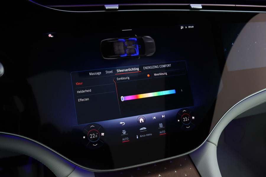 Mercedes-Benz EQS SUV 450 4MATIC AMG Line 118 kWh | Facelift | Hyperscreen | Achterasbesturing | Airmatic | Distronic+ | Massage | Burmester | Trekhaak | Verwarmd Stuurwiel | HUD | Stoelventilatie |