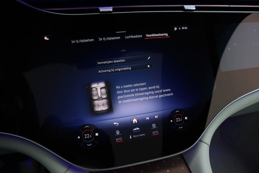 Mercedes-Benz EQS SUV 450 4MATIC AMG Line 118 kWh | Facelift | Hyperscreen | Achterasbesturing | Airmatic | Distronic+ | Massage | Burmester | Trekhaak | Verwarmd Stuurwiel | HUD | Stoelventilatie |