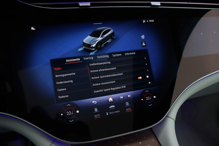 Mercedes-Benz EQS SUV 450 4MATIC AMG Line 118 kWh | Facelift | Hyperscreen | Achterasbesturing | Airmatic | Distronic+ | Massage | Burmester | Trekhaak | Verwarmd Stuurwiel | HUD | Stoelventilatie |