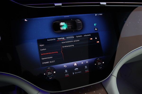 Mercedes-Benz EQS SUV 450 4MATIC AMG Line 118 kWh | Facelift | Hyperscreen | Achterasbesturing | Airmatic | Distronic+ | Massage | Burmester | Trekhaak | Verwarmd Stuurwiel | HUD | Stoelventilatie |