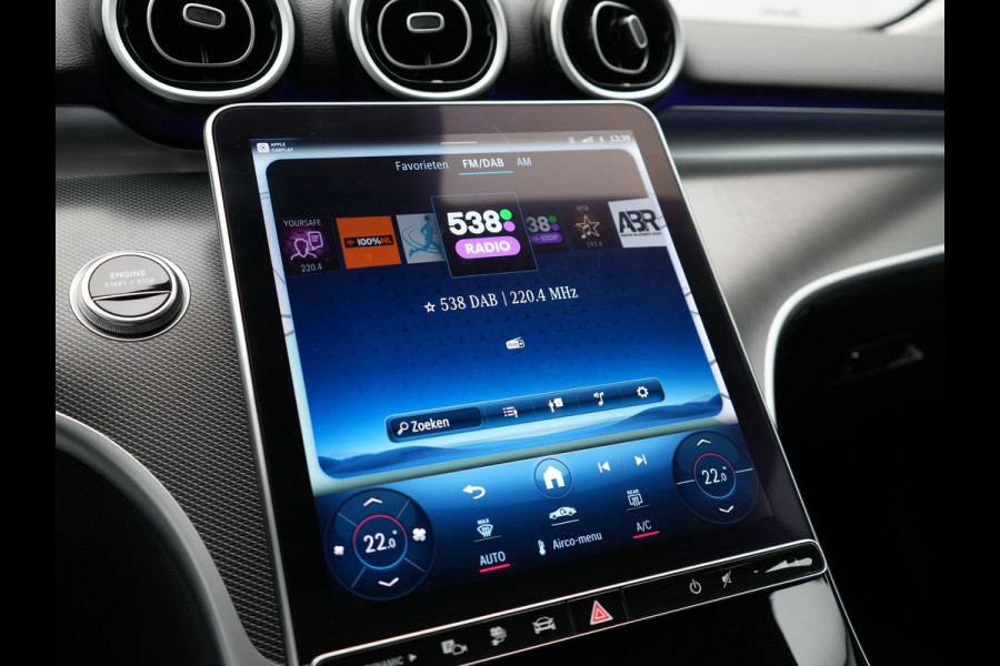 Mercedes-Benz C-Klasse Estate 300 e Avantgarde Plug In Hybrid 313pk Dealer O.H. PHEV | Adaptive Cruise | 360 Camera | Lederen Sportstoelen Verwarmd | Night Pakket | Apple Carplay | Sfeerverlichting | Blis | Navigatie | DAB |