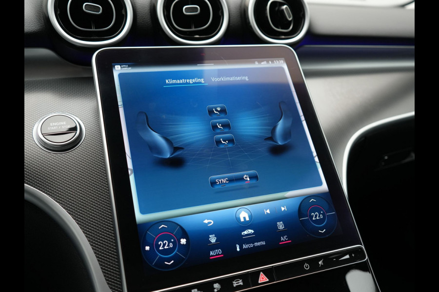 Mercedes-Benz C-Klasse Estate 300 e Avantgarde Plug In Hybrid 313pk Dealer O.H. PHEV | Adaptive Cruise | 360 Camera | Lederen Sportstoelen Verwarmd | Night Pakket | Apple Carplay | Sfeerverlichting | Blis | Navigatie | DAB |