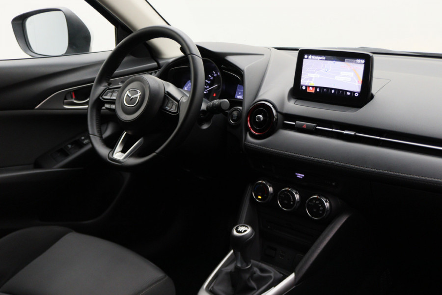 Mazda CX-3 2.0 SkyActiv-G 120 Dynamic Climate, Stoelverw., Cruise, Navigatie, Bluetooth, DAB, PDC, Trekhaak