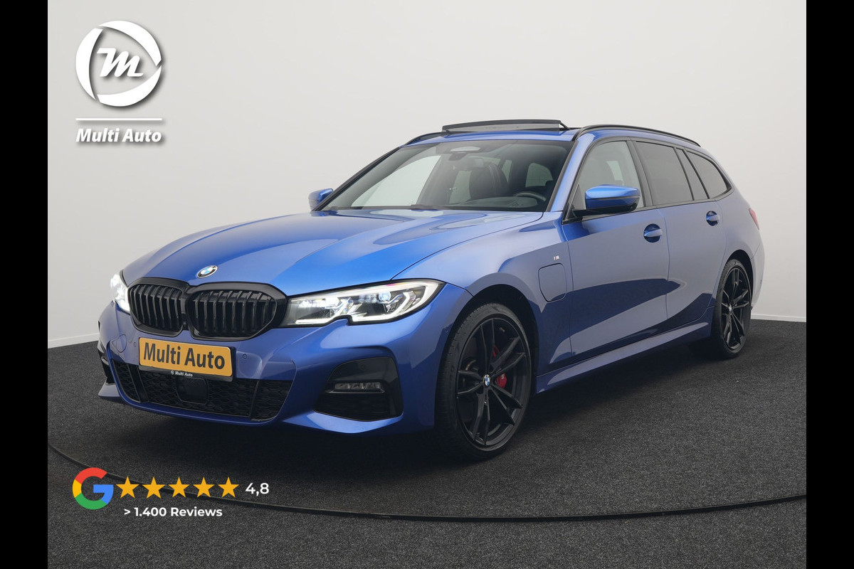 BMW 3 Serie Touring 330e M Sport Plug In Hybrid 293pk Dealer O.H. PHEV | Panodak | Head Up | 360 Camera | Adaptive Cruise | Harman & Kardon | Nappa Lederen Sportstoelen Memory & Verwarmd | Adaptief Onderstel | Laser LED | Apple Carplay | Sfeerverlichting |