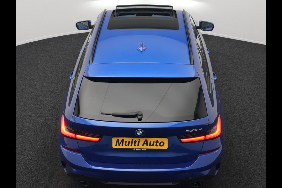 BMW 3 Serie Touring 330e M Sport Plug In Hybrid 293pk Dealer O.H. PHEV | Panodak | Head Up | 360 Camera | Adaptive Cruise | Harman & Kardon | Nappa Lederen Sportstoelen Memory & Verwarmd | Adaptief Onderstel | Laser LED | Apple Carplay | Sfeerverlichting |