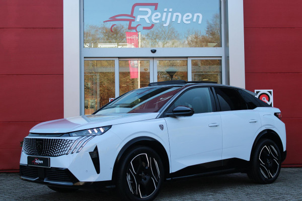 Peugeot 3008 GT 325PK LAUNCH EDITION DUAL MOTOR 73KWH | PANORAMISCH SCHUIF / KANTELDAK | PREMIUM HIFI FOCAL | LEDEREN BEKLEDING NAPPA | ELEKTRISCH VERSTELBARE VOOR STOELEN, MET GEHEUGENFUNCTIE OP BESTUURDERSSTOEL | STOEL VERWARMING | STOEL MASAGE | STOEL VENTILATIE | ACHTERBANK VERWARMING | STUUR VERWARMING | WARMTE POMP | ALARM SYSTEEM | DRAADLOOS APPLE CARPLAY / ANDROID AUTO | DRAADLOZE TELEFOONLADER | VISIOPARK 360° HD CAMERA'S | DRIVE ASSIST 2.0 SEMI-AUTONOOMRIJDEN |