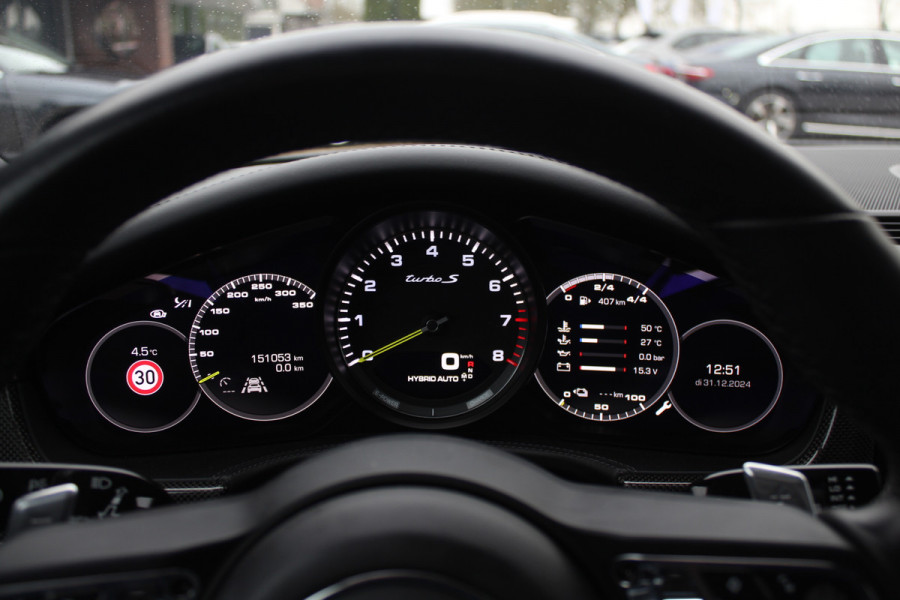 Porsche Panamera 4.0 Turbo S E-Hybrid / Panoramadak / 360Camera / Achterasbesturing / Nachtzicht / Softclose / 21'' / Sportuitlaat / Matrix LED / Carbon intr. / Bose / Sportdesign / Volleder / Dodehoek / DAB / ACC