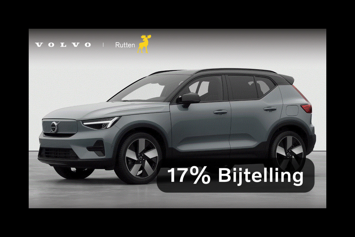 Volvo EX40 252PK Single Motor Extended Range 82 kWh Plus / Lounge pakket / Extra getint glas / Panoramadak / 360 camera / 20'' velgen / Zwart dak