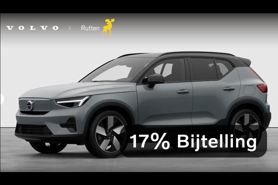 Volvo EX40 252PK Single Motor Extended Range 82 kWh Plus / Lounge pakket / Extra getint glas / Panoramadak / 360 camera / 20''velgen / zwart dak