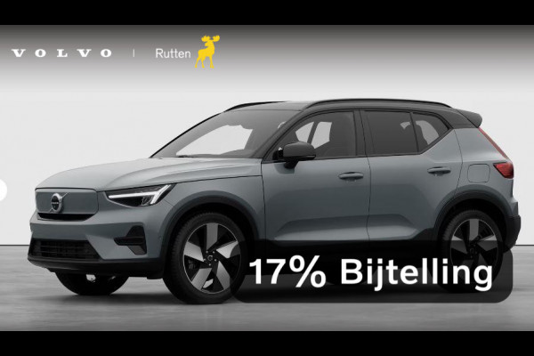 Volvo EX40 252PK Single Motor Extended Range 82 kWh Plus / Lounge pakket / Extra getint glas / Panoramadak / 360 camera / 20''velgen / zwart dak