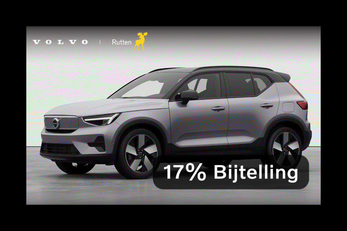 Volvo EX40 252PK Single Motor Extended Range 82 kWh Plus / Lounge Pakket / Extra getint glas / 360 Camera / 20'' velgen / Panoramadak / Zwart dak