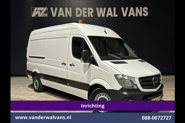 Mercedes-Benz Sprinter 314CDI 143pk L2H2 inrichting Euro6 Airco | Camera | Navigatie | 2800kg Trekhaak Omvormer Cruisecontrol, Chauffeursstoel, Parkeersensoren